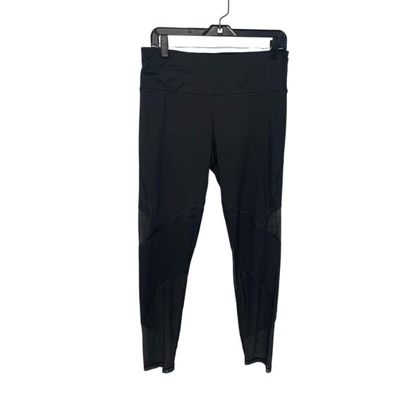 Victoria's Secret Sport tight black mesh athletic leggings women's size large - Picture 1 of 4